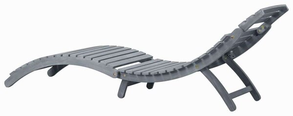 VidaXL Akácfa Napozóágy - Antik Szürke - 190cm