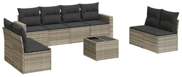 VidaXL Polyrattan Kerti Ülőgarnitúra - 9 részes