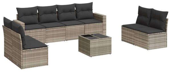 VidaXL Polyrattan Kerti Ülőgarnitúra - 9 részes