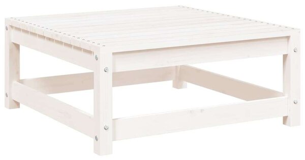 VidaXL fehér tömör fenyőfa kerti lábtartó 70 x 70 x 30 cm