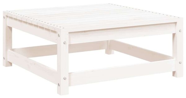 VidaXL fehér tömör fenyőfa kerti lábtartó 70 x 70 x 30 cm