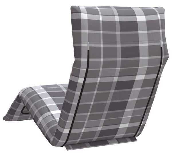 VidaXL oxford-szövet összecsukható napozóágy kockás minta 175x54x8,5cm