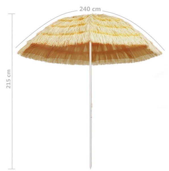 Strandnapernyő - Hawaii Stílus - 240 cm