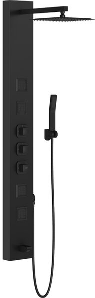 Mexen Orco zuhanypanel, fekete - 7607-03-70