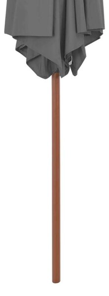 VidaXL Kültéri Napernyő - Antracit Szürke - 270 cm
