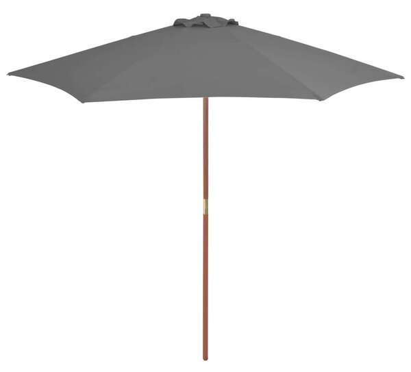 VidaXL Kültéri Napernyő - Antracit Szürke - 270 cm
