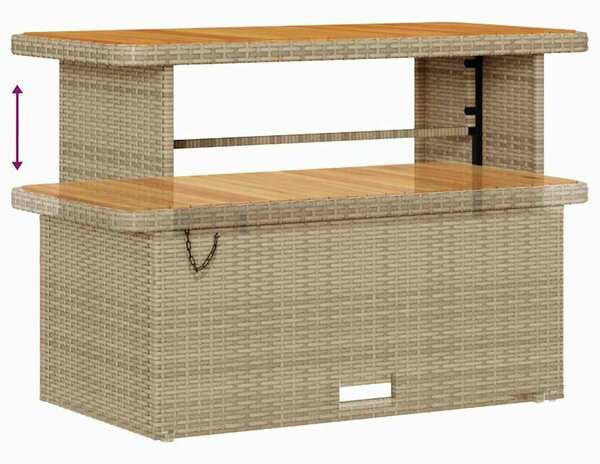 VidaXL Kerti Kanapé Szett párnával 12 pcs Beige és krém polirattan