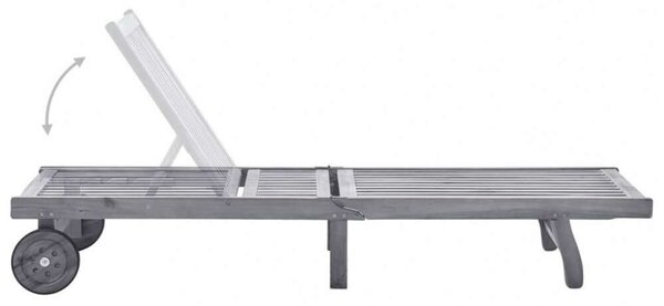 VidaXL Akácfa Napozóágy - 200 cm