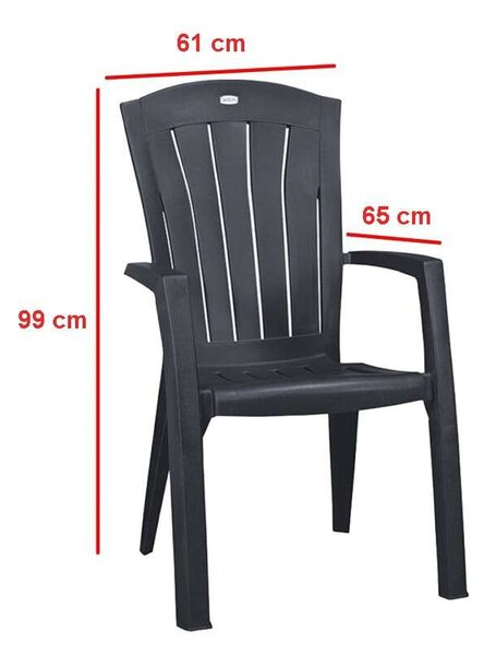 Futorini Kerti Bútor Szett - 4+1 Szürke