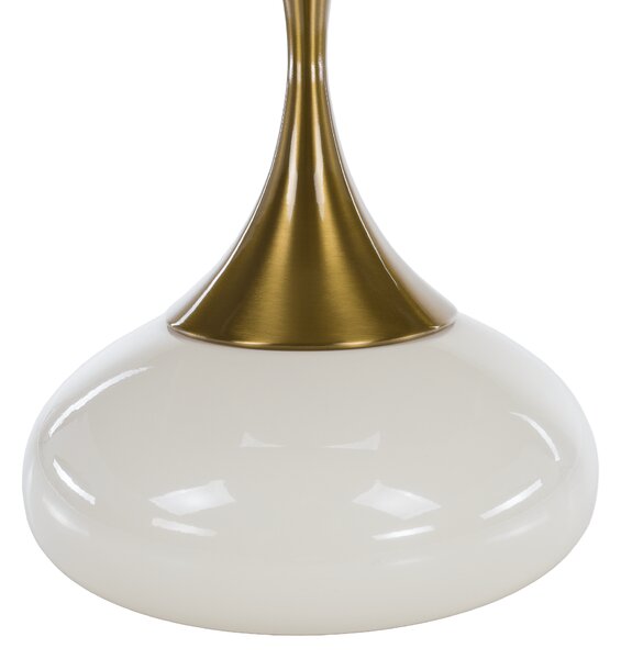 Kisasztal, fehér Ivory/arany, FEJ