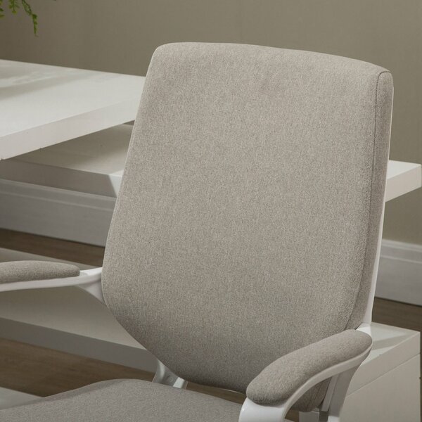 Vinsetto ergonomikus irodai szék állítható magassággal, 360°-ban forgatható és hintázó, 62x69x92-100 cm, bézs
