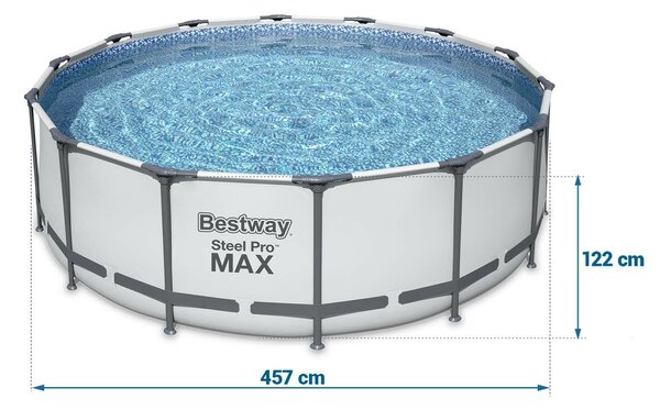 Bestway Steel Pro MAX Medence Szett - 4,57x1,22m