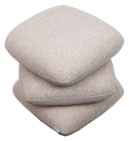 King Home STONES Pufa Boucle Bézs Organikus Forma