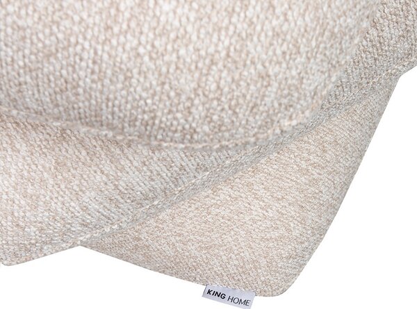King Home STONES Pufa Boucle Bézs Organikus Forma