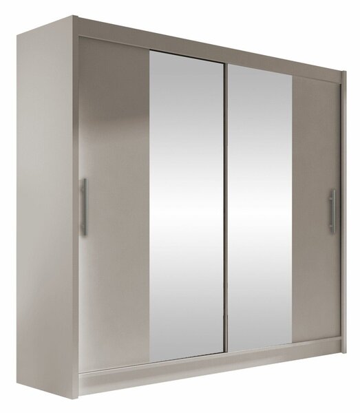 Gardróbszekrény Closico Pallor II, Laminált forgácslap, 215x180x58cm, Kasmír
