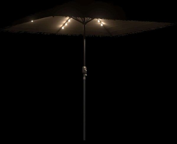 VidaXL Napernyő - Szalmatetős LED - 248cm