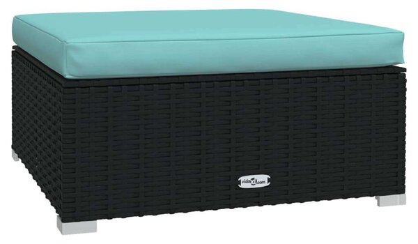 VidaXL Polyrattan Kerti Ülőgarnitúra - 6 részes - Fekete