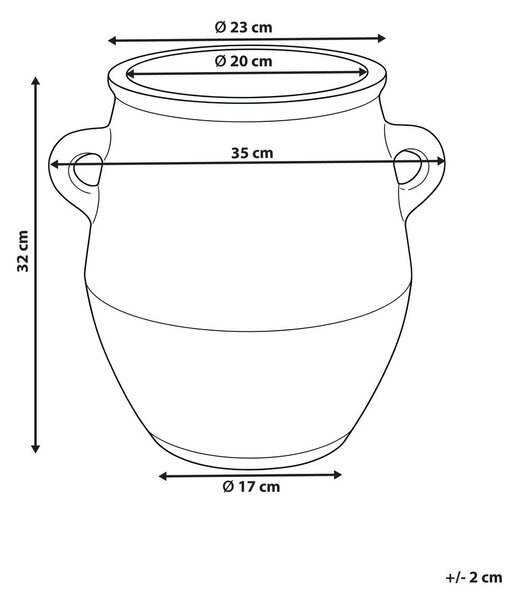 Virágcserép GOSAU 35 cm Világosbézs