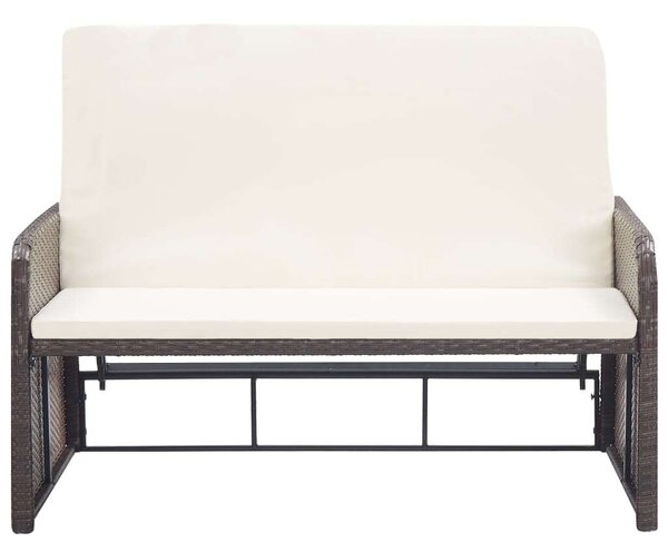 VidaXL Polyrattan Kerti Pihenőszett - 2 részes