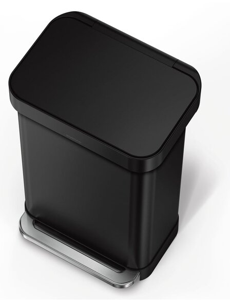 Acél pedálos szemetes 45 l – simplehuman