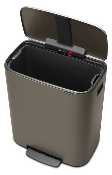 Szürke acél pedálos szemetes 60 l Bo – Brabantia