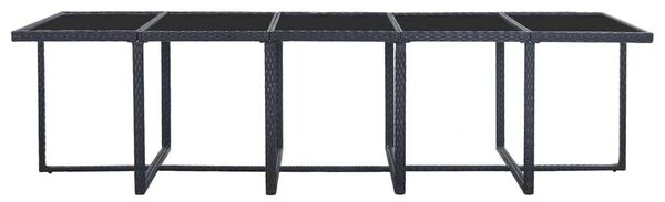 VidaXL Polyrattan Kültéri Étkezőszett - 15 részes