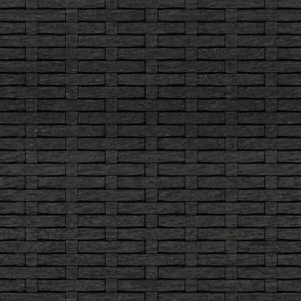 Polyrattan Kerti Ülőgarnitúra - 2 részes - Fekete - 238x110cm