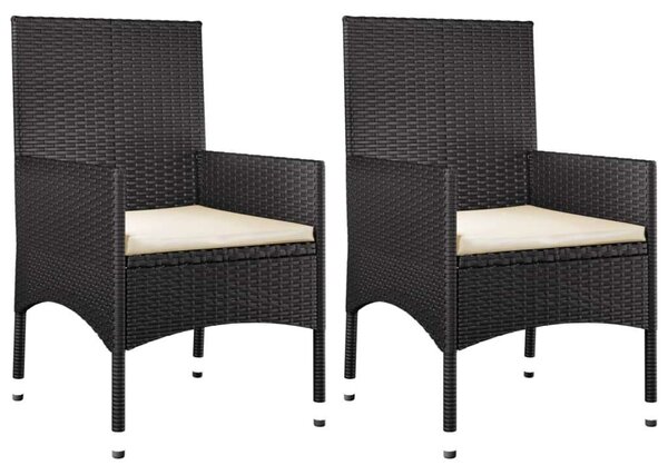 VidaXL Kerti Ülőgarnitúra - 4 részes - Fekete Polyrattan