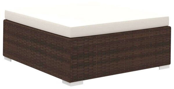 Polyrattan Kerti Bútorszett - 12 részes - Barna
