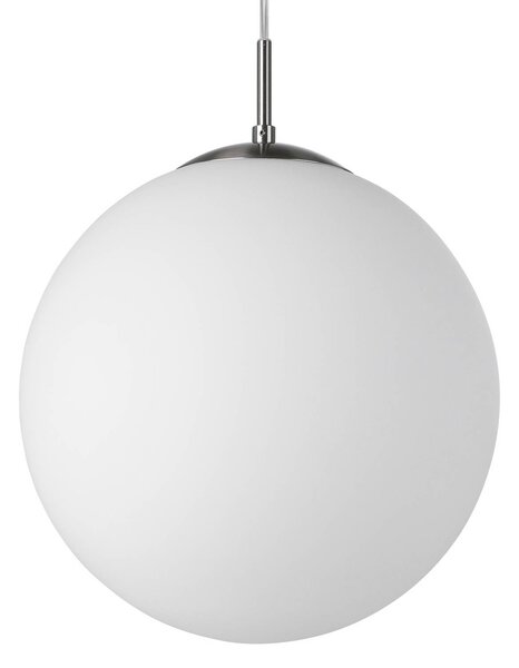 EGLO Rondo függő lámpa, 30 cm, dimmelhető, Fehér / opál, Folyosó, Üveg, Modern