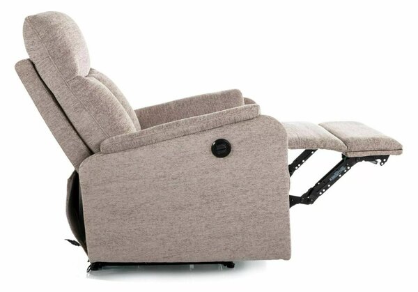 Atlas Raven Elektromos Relax Fotel Raven Szövet Sötét Bézs