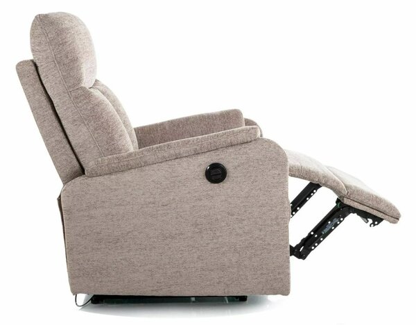 Atlas Raven Elektromos Relax Fotel Raven Szövet Sötét Bézs