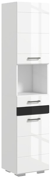 Fürdőszobai padlószekrény, szabadon álló tárolószekrény, ajtók, fiókos, állítható polcok, konyhába, nappaliba, fehér oldalsó tároló, WC, dolgozószoba, előszoba, törölközőtartók, zuhanysarok, magasított, festett, vízálló