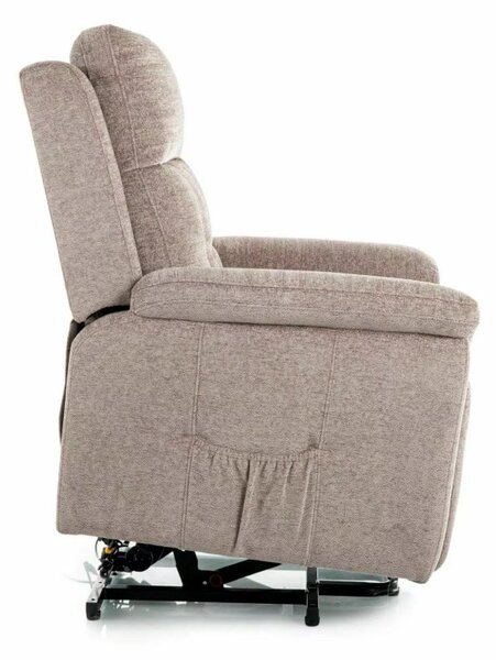 Morgan Raven elektromos felállás segítő relax fotel Raven szövet sötét bézs
