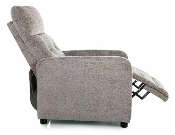 Otus Raven Manuális Kihajtható Relax Fotel Szürke Raven Szövet