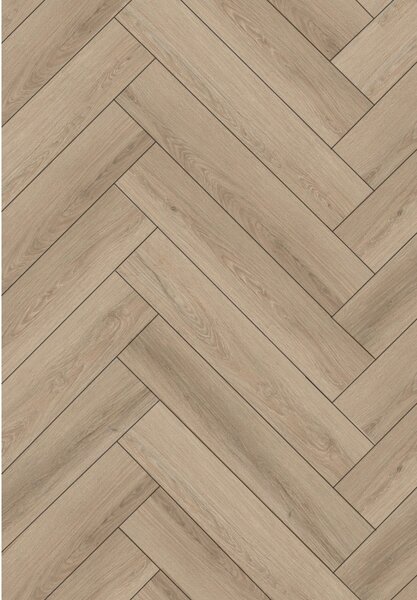 Mexen Palmdale vinyl parketta halszálka 570 x 95 mm LVT Dryback 2,5 mm, PVC alátét, 4 V-fuga, Tölgy