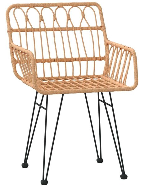 VidaXL 5 részes polyrattan kerti étkezőgarnitúra