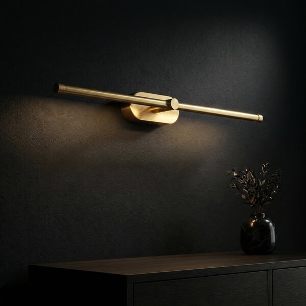 Fürdőszobai fali LED lámpa APP1893-1W 60 cm BRUSH GOLD