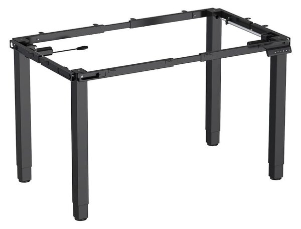 Profi elektromosan állítható magasságú íróasztal 160x80cm fekete | Dupla motor - Memória - USB - Nagy teherbírás | LVN System Control Pro