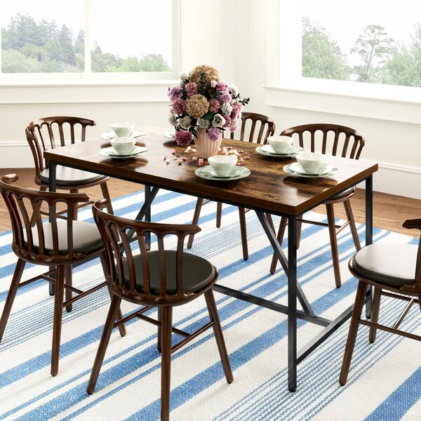 Homcom ipari asztal 150×80 × 75 cm fa+acél
