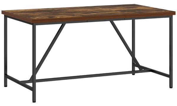 Homcom ipari asztal 150×80 × 75 cm fa+acél