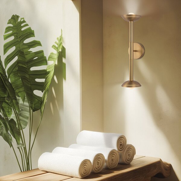 Fali Lámpa Elstead, Arden, dimmable, Arany / Sárgaréz, Nappali, Alumínium, Modern