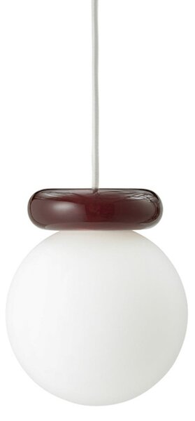 Függőlámpa Normann Copenhagen, Hinx, dimmable, Piros, Konyha, Üveg, Dizájn