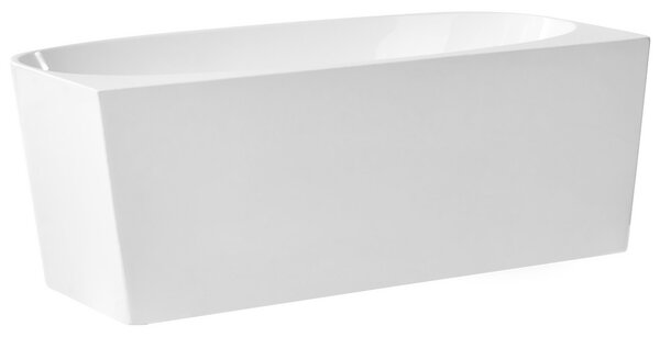 Falhoz illeszthető fürdőkád PARNAIBA 160 x 80 cm Fehér