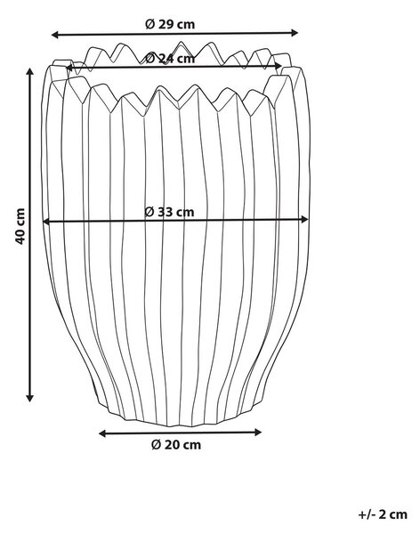 Virágcserép ATTERSEE 33 cm Sötétbarna