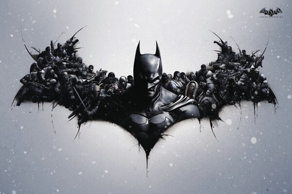 Művészi plakát Batman Arkham Origins - Logo, (40 x 26.7 cm)