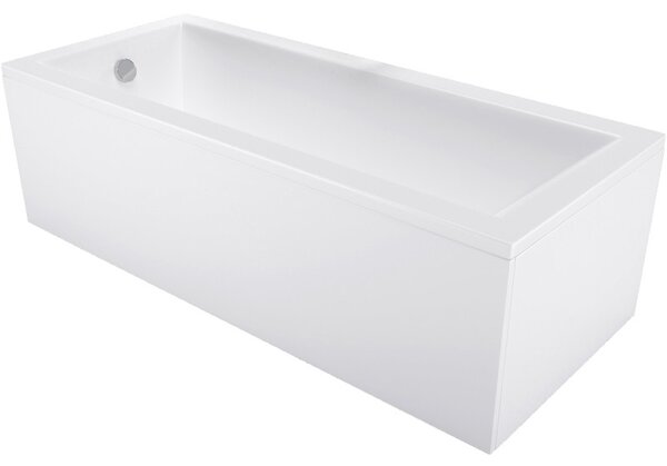Mexen Cubik Téglalap alakú 120 x 70 cm-es kád borítással, fehér - 55031207000X