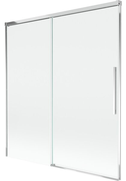 Mexen Rox kétszárnyú, toló fürdőkádparaván 150 x 150 cm, átlátszó, króm - 8C9-150-001-01-00