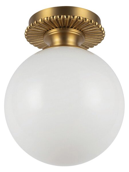 Mennyezeti Lámpa Elstead, Otis, dimmable, Arany / Sárgaréz, Fürdőszoba, Üveg, Vintage
