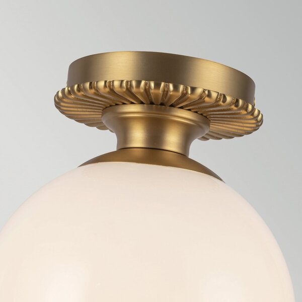 Mennyezeti Lámpa Elstead, Otis, dimmable, Arany / Sárgaréz, Fürdőszoba, Üveg, Vintage